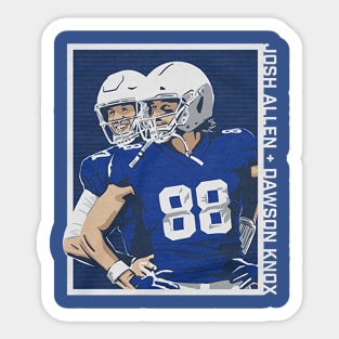 Josh Allen & Dawson Knox Guys Being Dudes Sticker